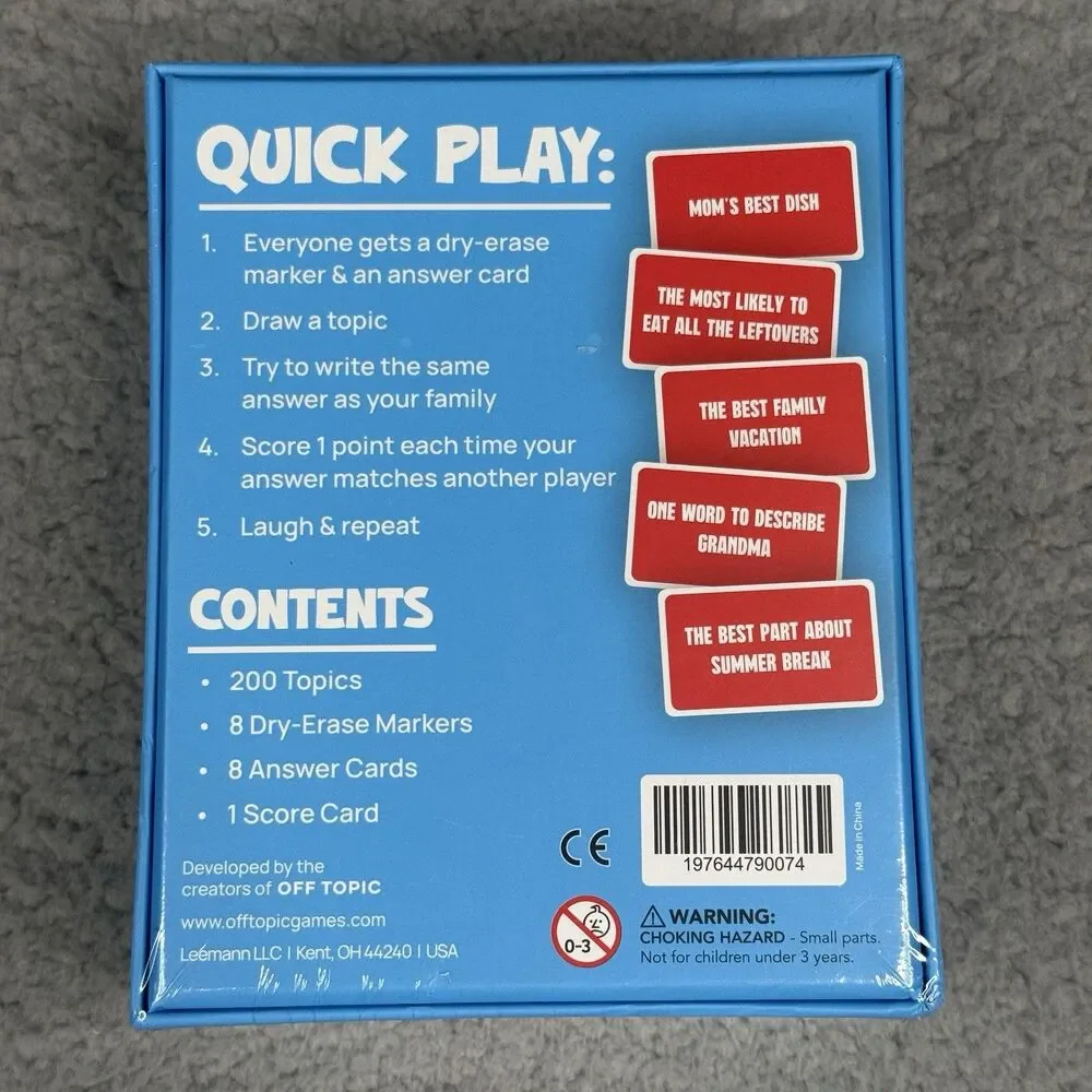Runs In The Family Board‎ Game New Sealed Family Night Party Ages 8+ 3+ Players